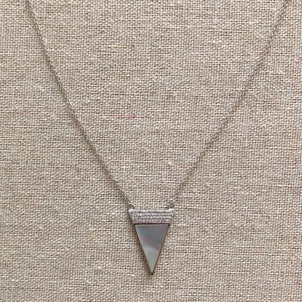 Silver Triangle Necklace